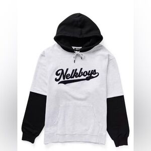 Nelsboys Black and Gray Sweatshirt Hoodie